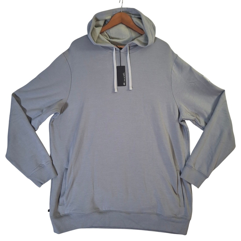 Travis Mathew Cloud Hoodie Mens 2XL Sleet Gray Modal Blend Sweatshirt 1MU475 NEW